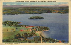 Airplane View Of Lake Bomoseen In The Green Mts. Scenic, VT Postcard Postcard