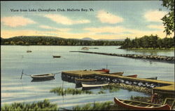 View From Lake Champlain Club Postcard