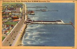 Galveston Beach Postcard