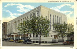 Masonic Temple Postcard