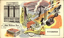 Hotel William Penn Postcard