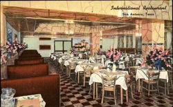 International Restaurant, 107½ E. Houston Street Postcard