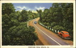 Greetings From Jermyn Postcard