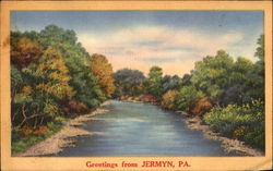 Greetings From Jermyn Postcard