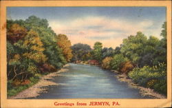 Greetings From Jermyn Pennsylvania Postcard Postcard