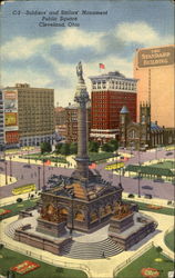 Soldiers And Sailors Monument, Public Square Postcard