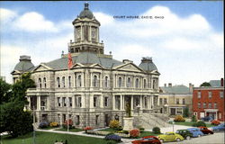 Court House Cadiz, OH Postcard Postcard