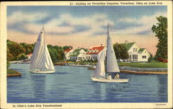 Sailing On Vermilion Lagoons Postcard