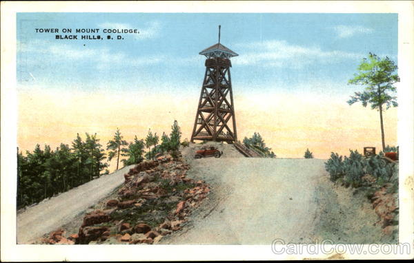 Tower On Mount Coolidge Black Hills South Dakota