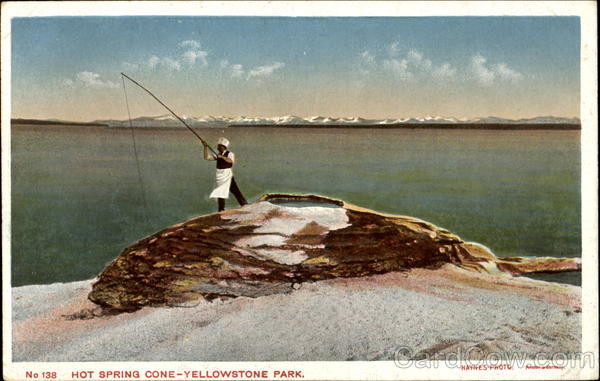 Hot Spring Cone Yellowstone National Park