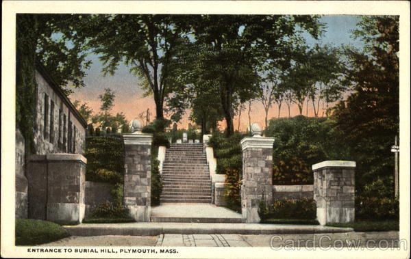 Entrance To Burial Hill Plymouth Massachusetts