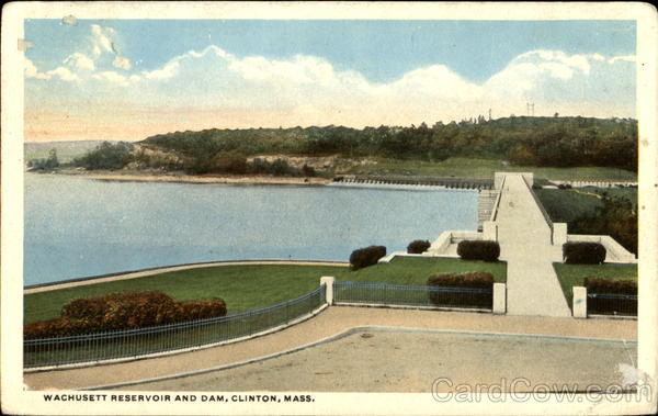 Wachusett Reservoir And Dam Clinton Massachusetts