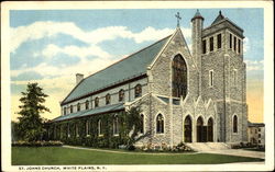 St. Johns Church White Plains, NY Postcard Postcard