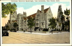 Harkness Memorial Quadrangle, Yale University New Haven, CT Postcard Postcard