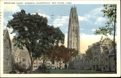 Branford Court Memorial Quadrangle Postcard