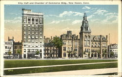 City Hall And Chamber Of Commerce Bldg. New Haven, CT Postcard Postcard