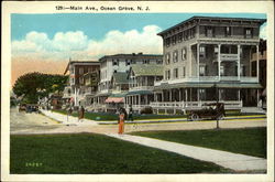 Maine Ave. Ocean Grove, NJ Postcard Postcard