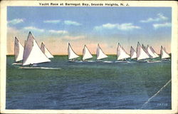 Yacht Race At Barnegat Bay Seaside Heights, NJ Postcard Postcard