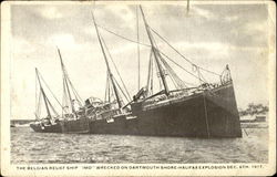 The Belgian Relief Ship Postcard