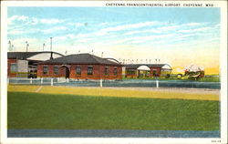 Cheyenne Transcontinental Airport Wyoming Postcard Postcard