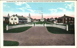 Storrowton New England Village Springfield, MA Postcard Postcard
