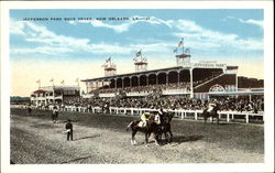 Jefferson Park Race Track Postcard