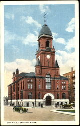 City Hall Lewiston, ME Postcard Postcard
