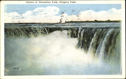 Centre Of Horseshoe Falls Postcard