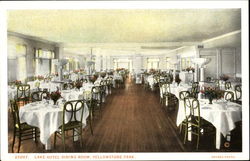 Lake Hotel Dining Room Postcard
