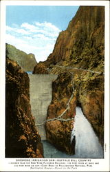 Shoshone Irrigation Dam Wyoming Postcard Postcard