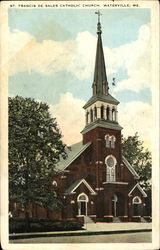 St. Francis De Sales Catholic Church Postcard