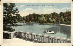 Lagoon From Pavilion, humboldt Park Postcard