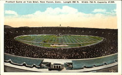 Football Game At Yale Bowl Postcard