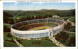 University Of Pittsburgh Stadium Pennsylvania Postcard Postcard