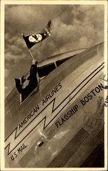 The Flag - American Airlines Postcard