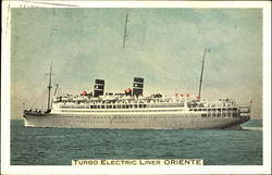 Turbo Electric Liner Oriente Boats, Ships Postcard Postcard