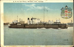 C. P. R. Car Ferry Postcard