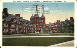 Entrance To University Of Pennsylvania, 34th Street Philadelphia, PA Postcard Postcard