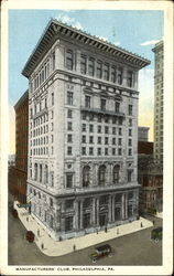 Manufacturers Club Postcard
