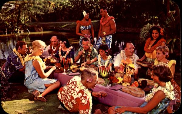 At A Hawaiian Luau - United