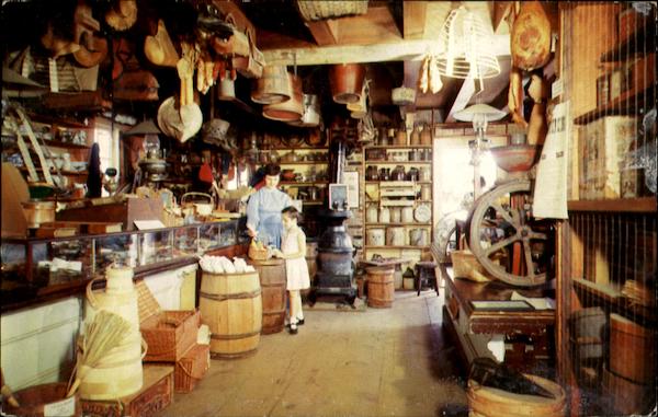 Mystic Seaport Interior Of The General Store Connecticut
