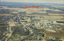 Aerial View Plains Georgia Postcard Postcard