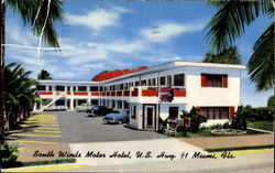 South Winds Motor Hotel, U. S. Hwy. #1636 Brickell Ave Postcard