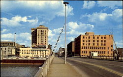 Downtown Saginaw, MI Postcard Postcard