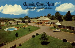 Colonial Court Hotel, U. S. 29 North Wade Hampton Blvd Postcard