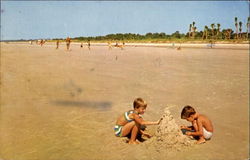 Hilton Head's Wide Beach Postcard