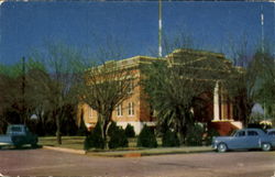 Graham Country Court House, Highway 70 Postcard
