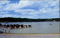 The Boat Dock And Harbor On Kentucky Lake, Paris Landing State Park Postcard