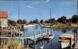 Water Front Scene On Long Island Scenic, NY Postcard Postcard