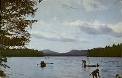 A Typical Summer's Day At Simon Pond Scenic, NY Postcard Postcard